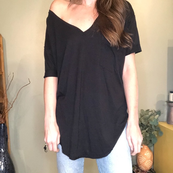 Free People | Everyday Tunic Tee | Black | XS - Picture 2 of 6